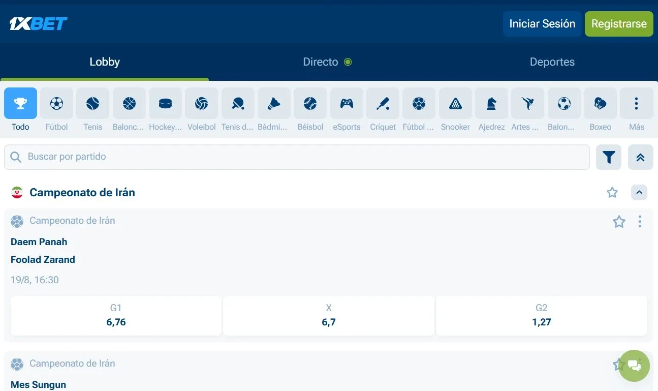 1xBet línea deportiva reglas de apuestas